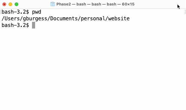 go through matching commands